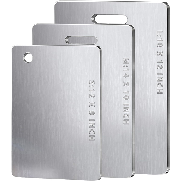 MINADCIN titanium cutting board side view